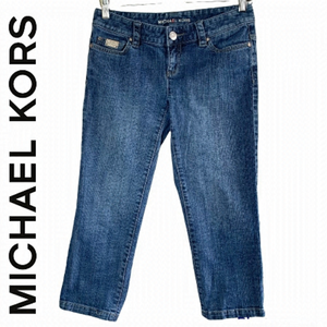 MICHAEL Kors Blue Wash Studded Women’s Capris Jeans Size 2